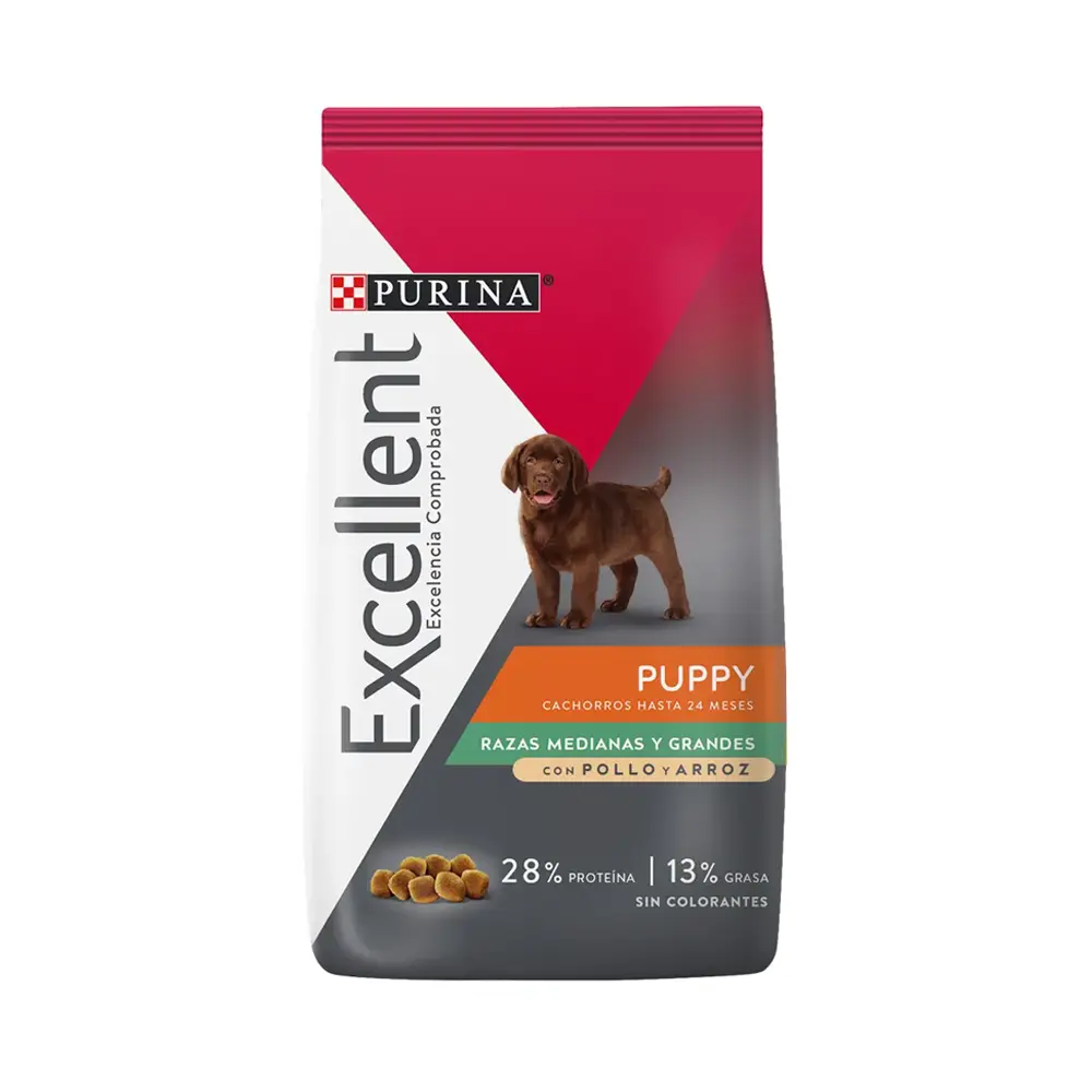 Purina Excellent Alimento Seco para Perro Cachorro Raza Mediana/Grande 4 kg