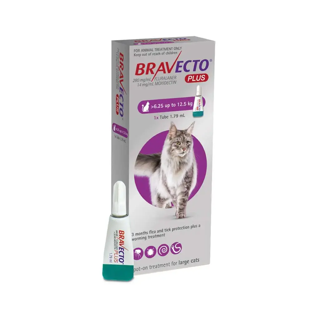Bravecto Pipeta Desparasitante para Gato de 6.25 a 12.5 kg