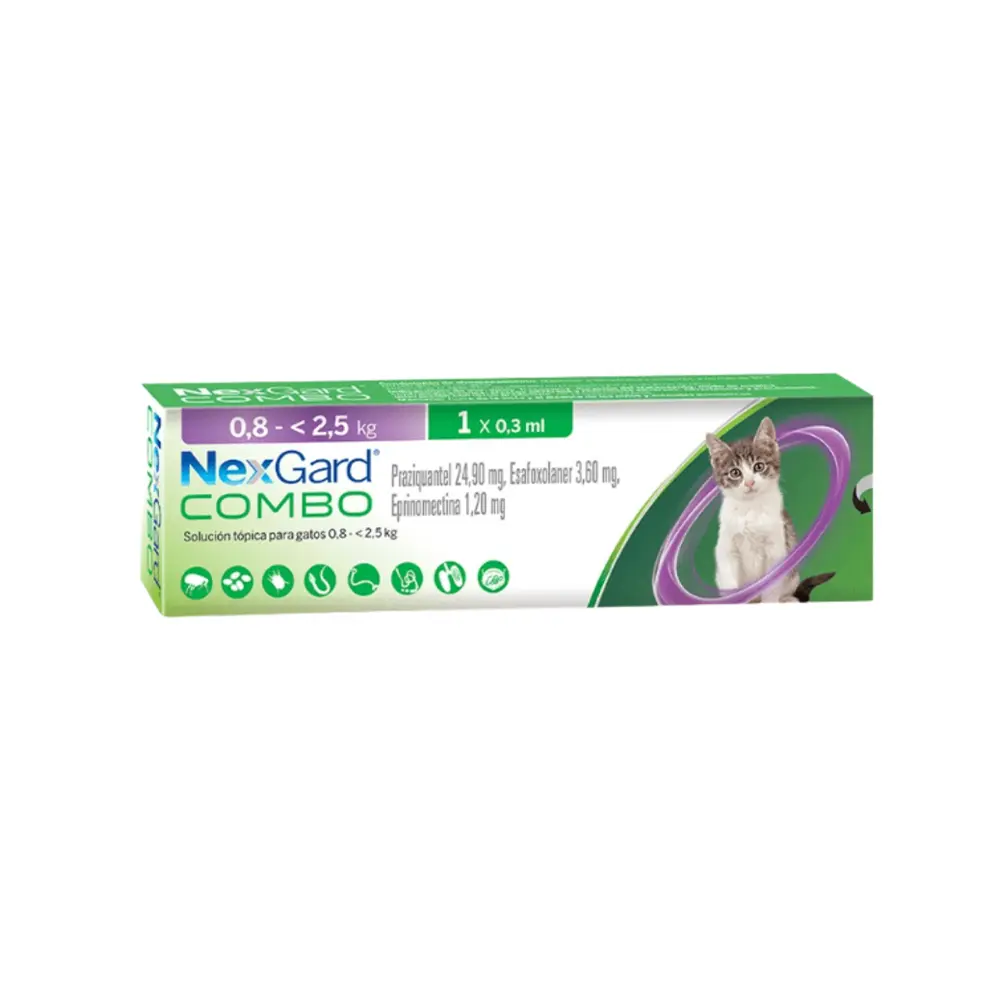 Nexgard Pipeta Desparasitante para Gato de 0.8 a 2.5 kg