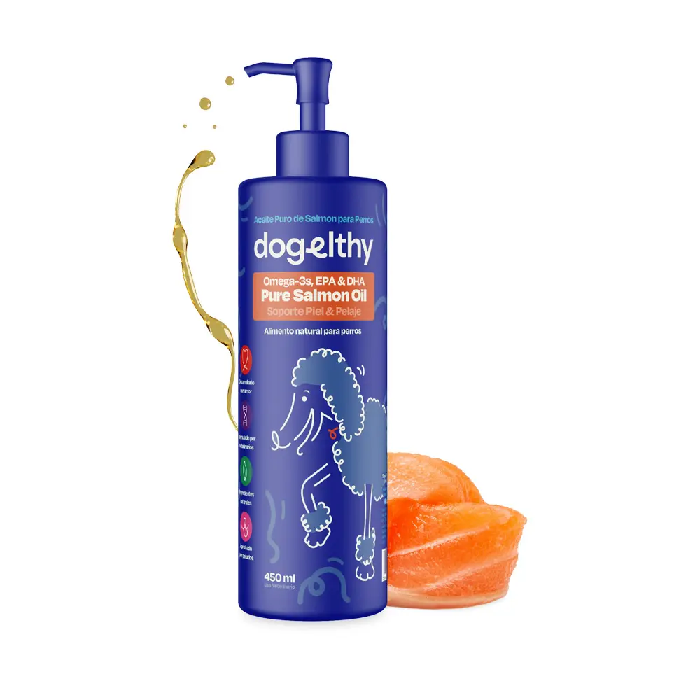 [DE-AS-450ML] Dogelthy Aceite de Salmon para Perro y Gato 450 ml
