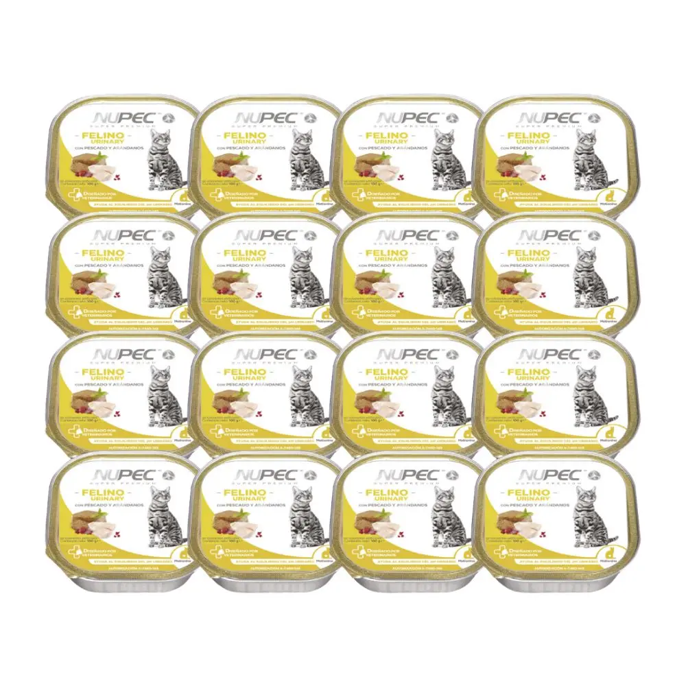 [NP-FE-HM-UR-SKIT-16LATAS] Nupec Alimento Humedo Urinary para Gato Adulto Super Kit 16 Latas