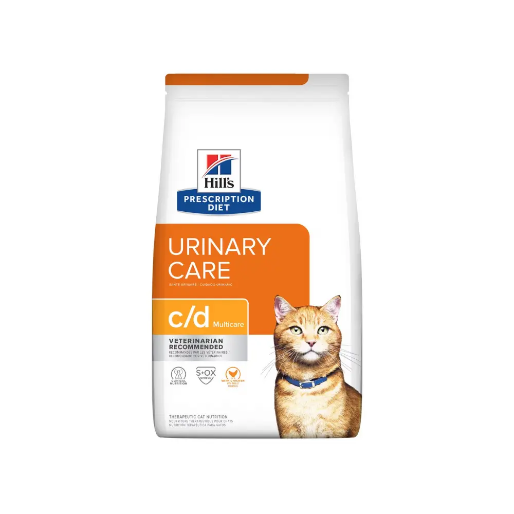 [HIVET-FE-CD-3.9KG] Hill's Prescripcion Alimento Seco c/d Urinary Care para Gato Adulto 3.9 kg