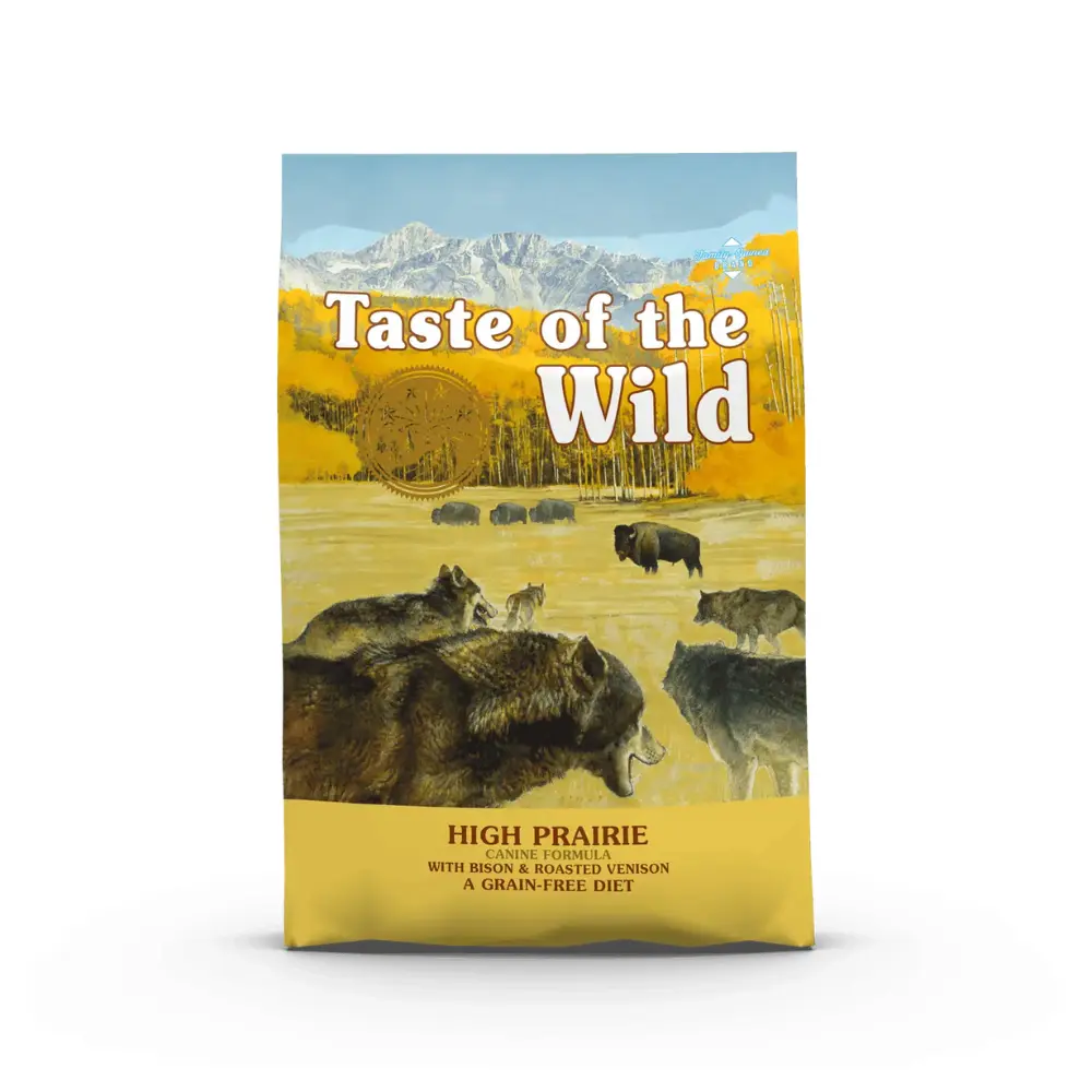 Taste of the Wild Alimento Seco High Praire para Perro Adulto Receta Bisonte y Venado Asado 2.28 kg