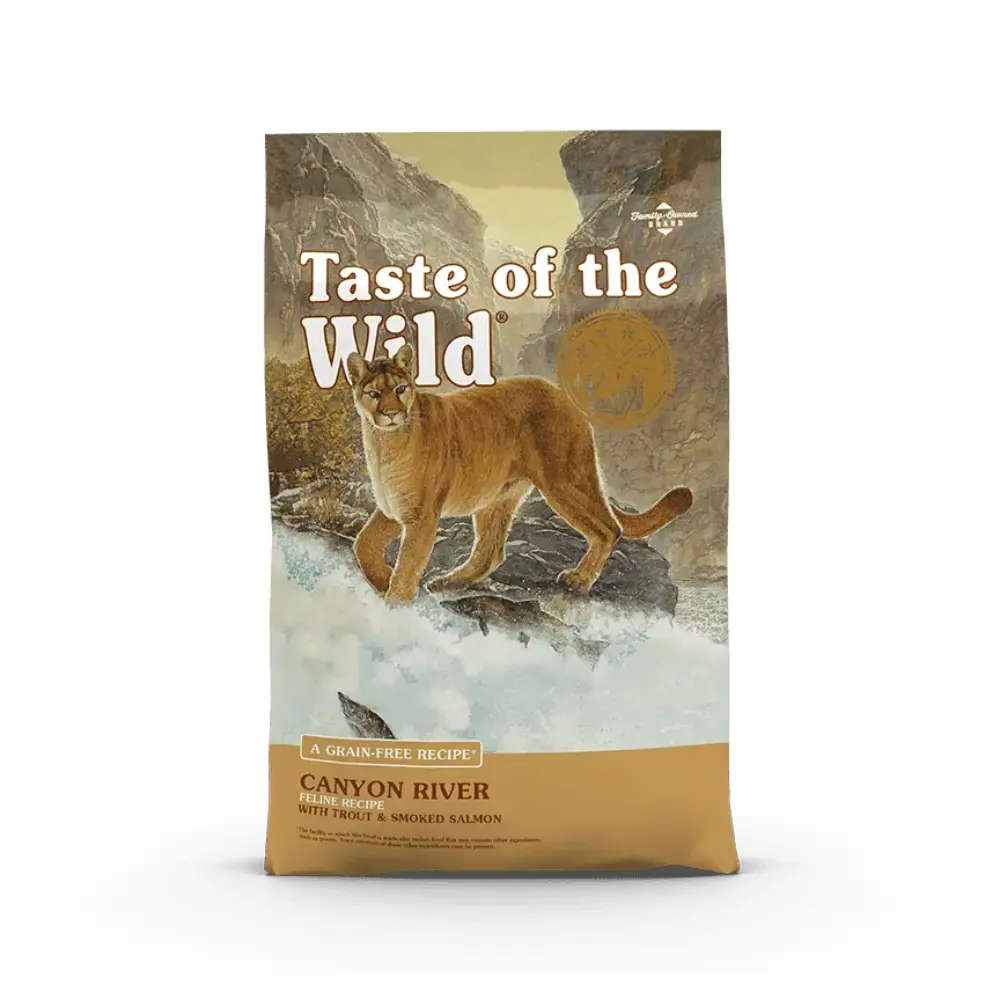 Taste of the Wild Alimento Seco Canyon River para Gato Adulto Receta Trucha y Salmon Ahumado 2.28 kg