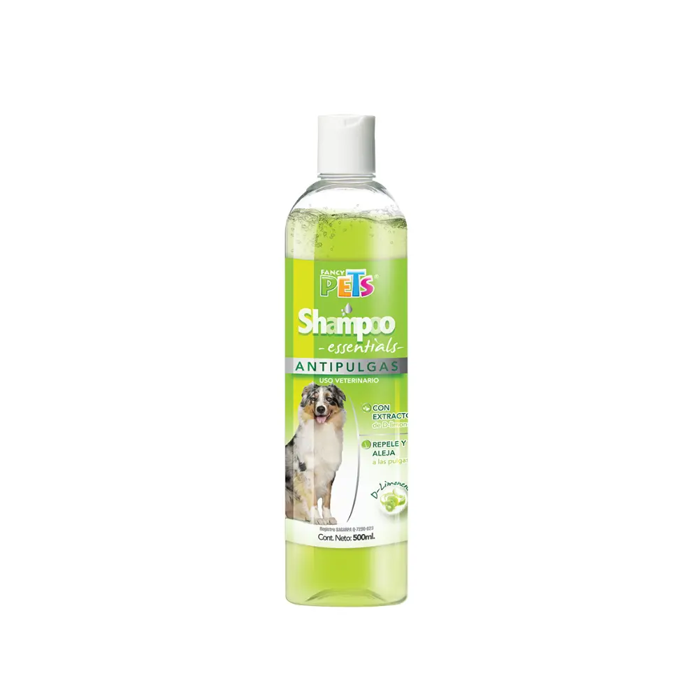 [FP-SP-ES-AP-500ML] Fancy Pets Shampoo Essentials para Perro Antipulgas 500 ml