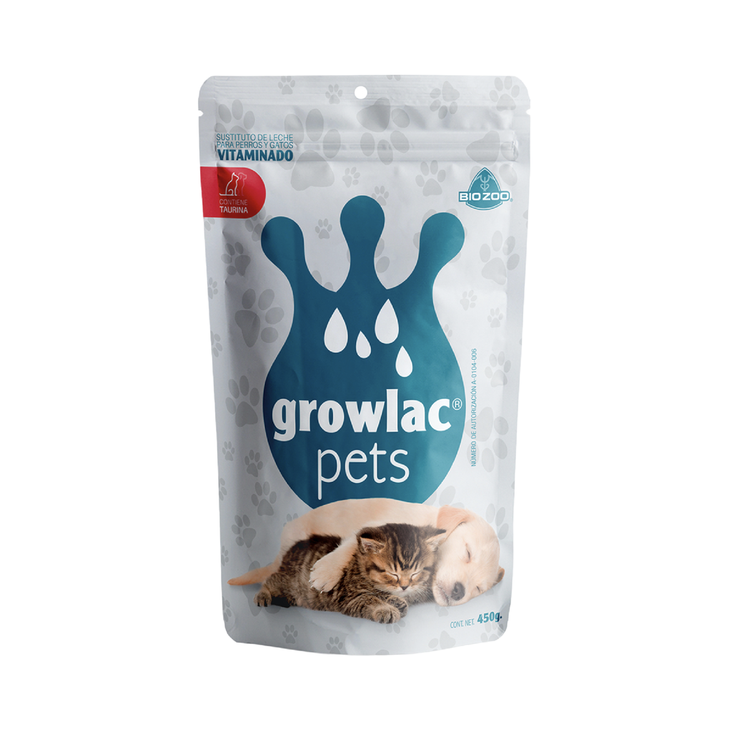 [GL-MILK-450G] Growlac Sustituto de Leche para Perro y Gato 450 g