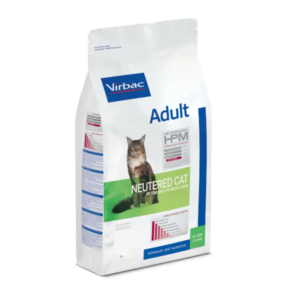 Virbac Alimento Seco Neutered para Gato Adulto Esterilizado Receta Salmon 3 kg