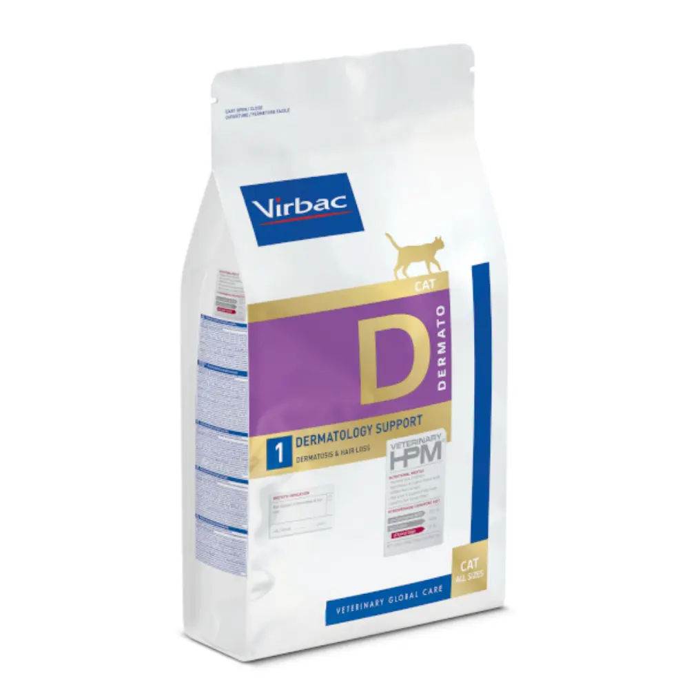 [VB-FE-DM-3KG] Virbac Alimento Seco Dermatology Support para Gato Adulto 3 kg