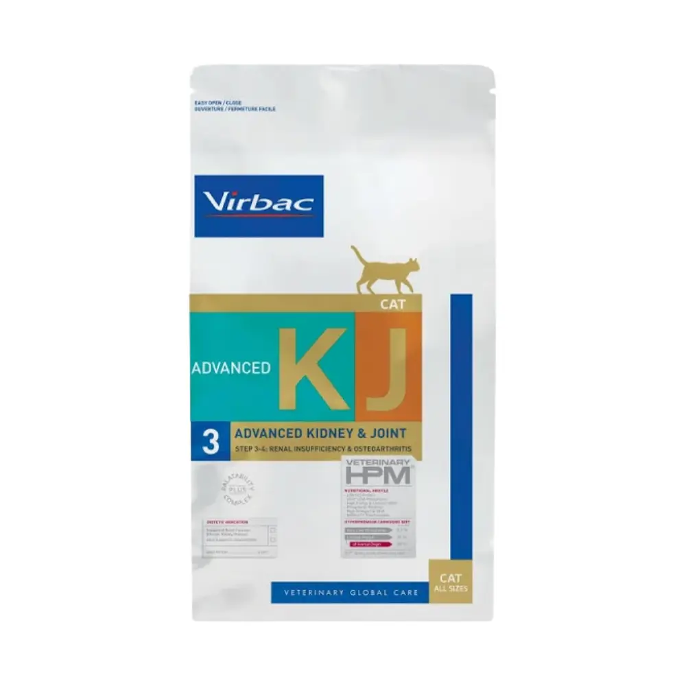 [VB-FE-KD-JM-AD-3KG] Virbac Alimento Seco Advanced Kidney & Joint para Gato Adulto 3 kg