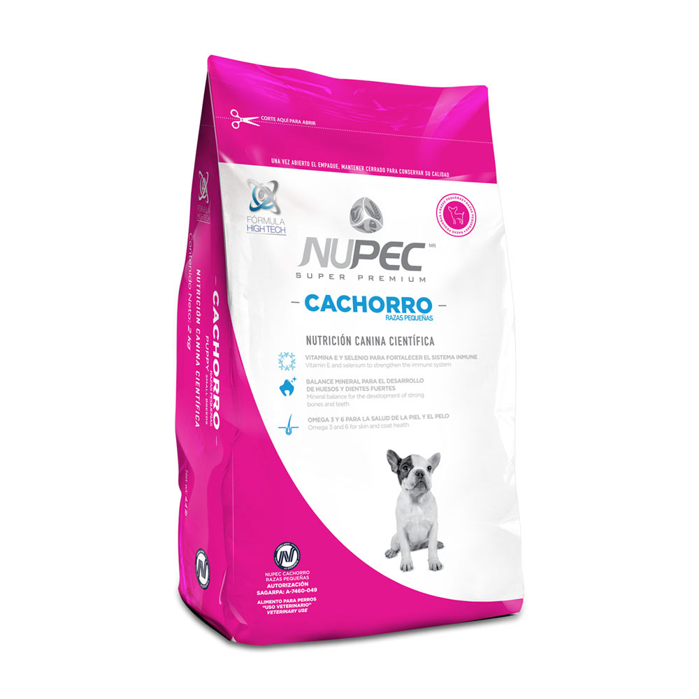 Nupec Alimento Seco para Perro Cachorro Raza Pequeña 2 kg
