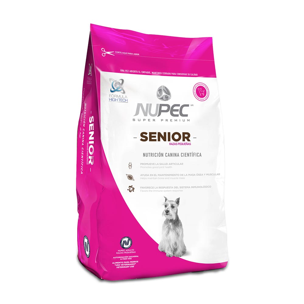 Nupec Alimento Seco para Perro Senior Raza Pequeña 8 kg