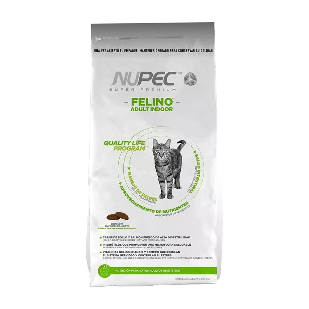 [NP-FE-AD-5KG] Nupec Felino Alimento Seco para Gato Adulto Indoor 5 kg