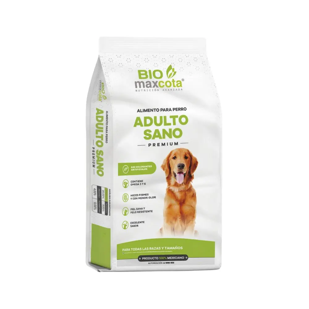Biomaxcota Alimento Seco para Perro Adulto Sano Todas las Razas 10 kg