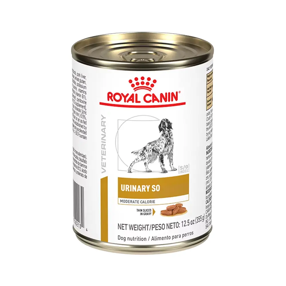 [RCVET-HM-UR-MC-360G] Royal Canin Prescripcion Alimento Humedo Urinary Moderate Calorie para Perro Adulto 360 g