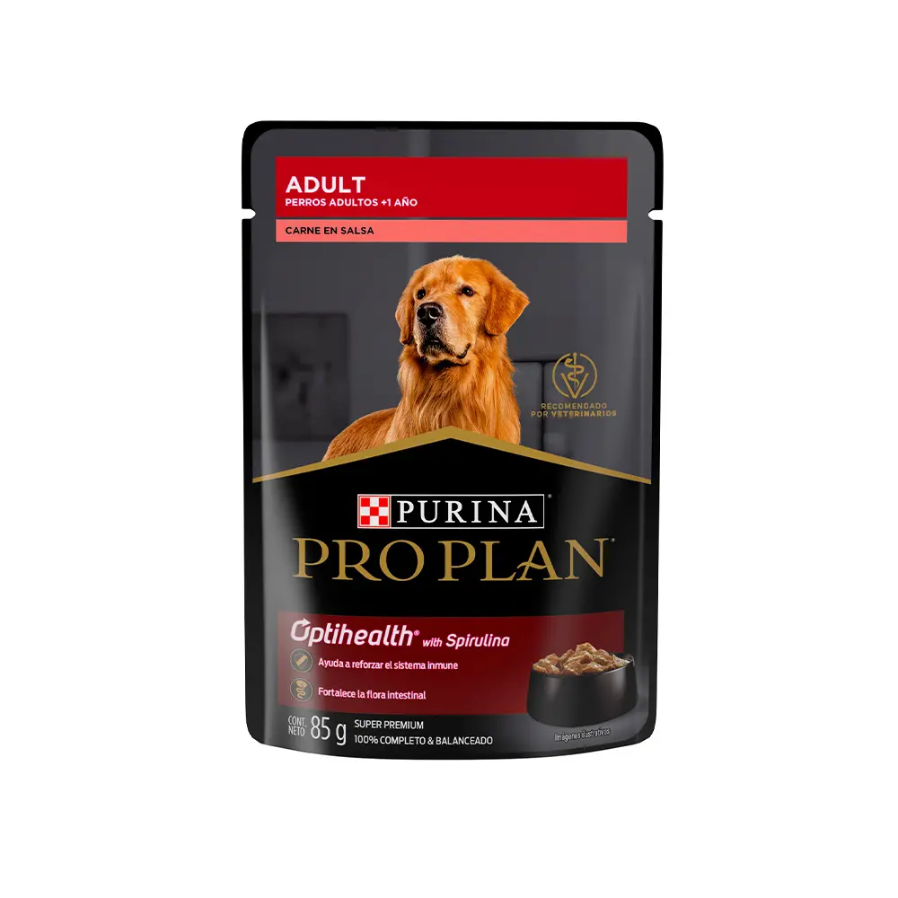[PP-HM-AD-CRNE-85G] Pro Plan Alimento Humedo para Perro Adulto Receta Carne 85 g