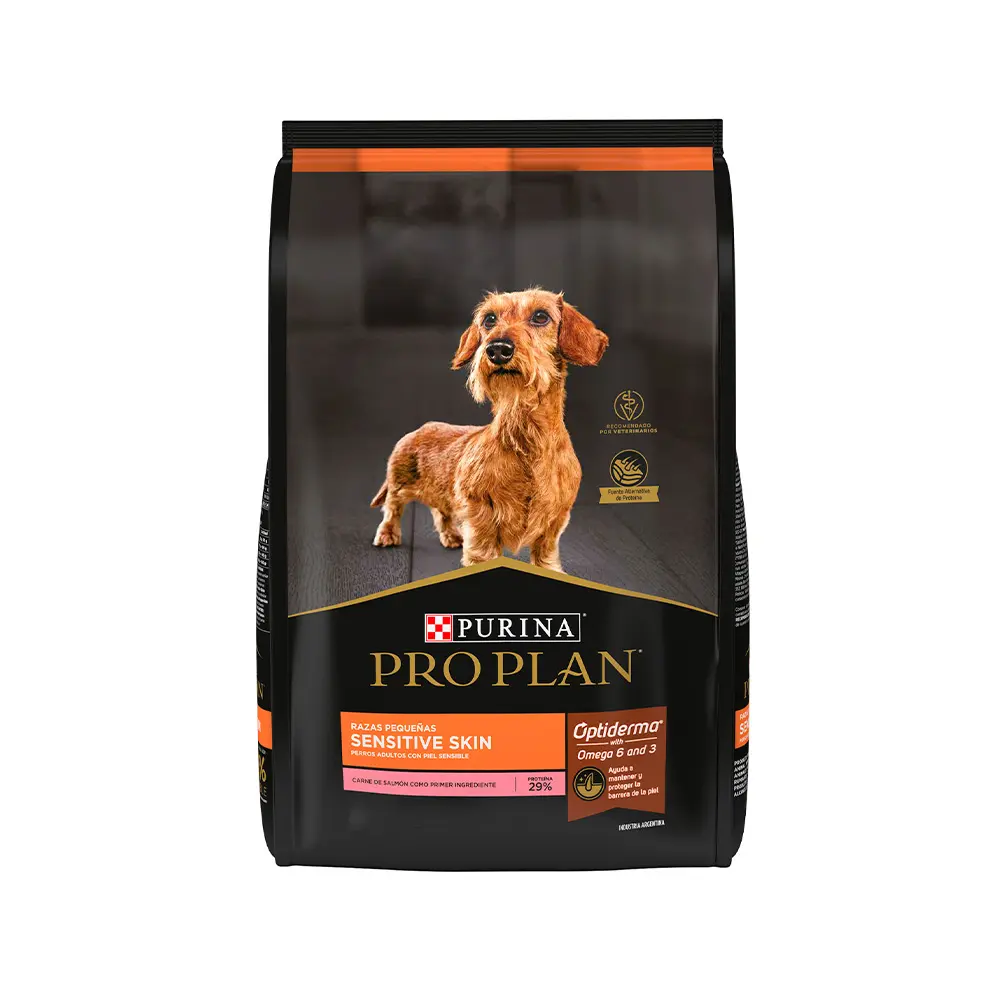 Pro Plan Alimento Seco Sensitive Skin para Perro Adulto Raza Pequeña Receta Salmon 7.5 kg
