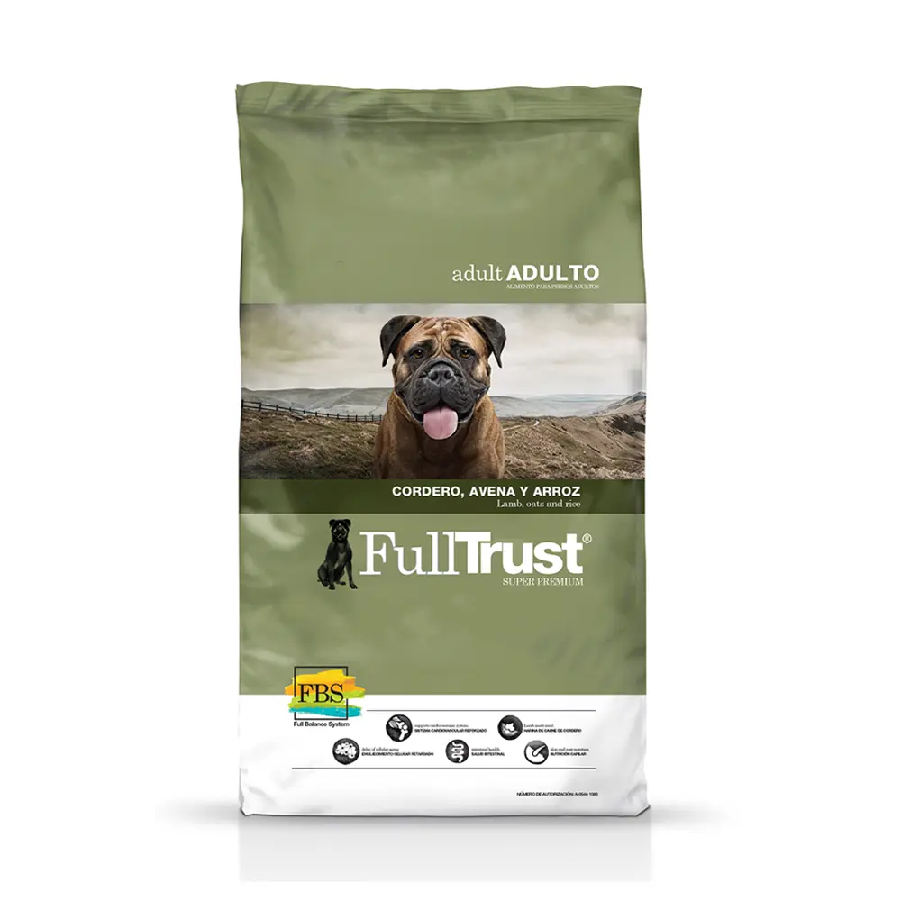 [FT-AD-CDRO-2KG] FullTrust Alimento Seco para Perro Adulto Todas las Razas Receta Cordero 2 kg