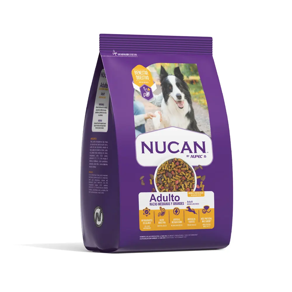 [NC-AD-25KG] Nucan by Nupec Alimento Seco para Perro Adulto Raza Mediana/Grande 25 kg