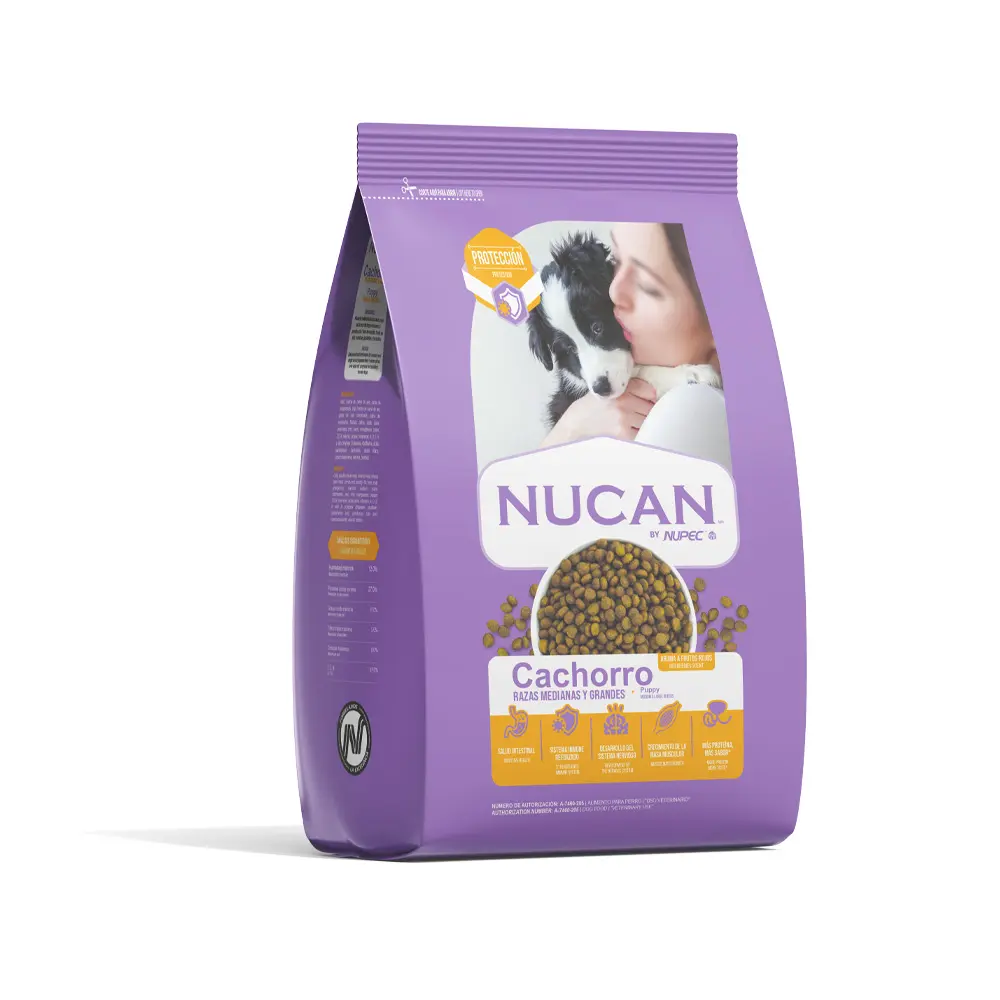 Nucan by Nupec Alimento Seco para Perro Cachorro Raza Mediana/Grande 20 kg