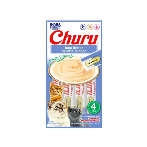 [IB-CHURU-AT-BLSA-56G] Inaba Churu Premios para Gato Receta Atun Bolsa 56 g