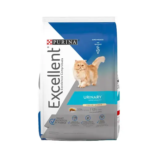 [PE-FE-UR-3KG] Purina Excellent Alimento Seco Urinary para Gato Adulto 3 kg