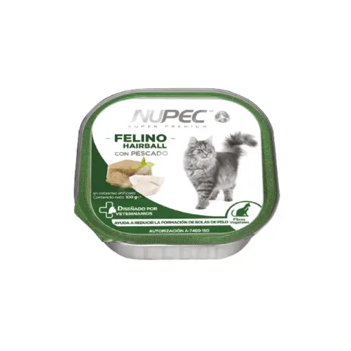 [NP-FE-HM-HB-LATA-100G] Nupec Alimento Humedo Hairball para Gato Adulto Lata 100 g