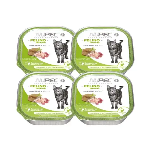 [NP-FE-HM-AD-KIT-4LATAS] Nupec Alimento Humedo para Gato Adulto Kit 4 Latas