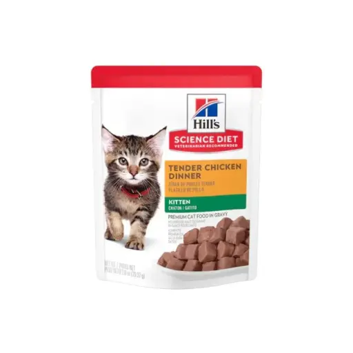[HI-FE-HM-KT-PLLO-SOBRE-79G] Hill's Alimento Humedo para Gatito Receta Pollo Sobre 79 g
