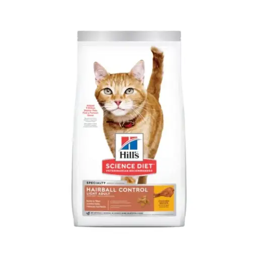 [HI-FE-HBWC-3.2KG] Hill's Alimento Seco Hairball Control Weight Care para Gato Adulto 3.2 kg