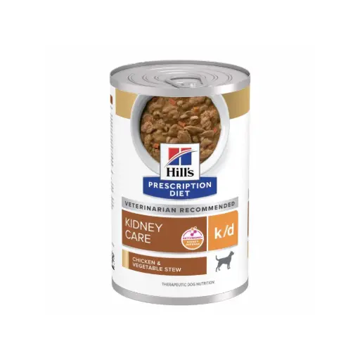 [HIVET-HM-KD-ESDO-354G] Hill's Prescripcion Alimento Humedo k/d Kidney Care para Perro Adulto Receta Estofado 354 g