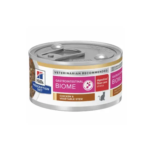 [HIVET-FE-HM-GB-80G] Hill's Prescripcion Alimento Humedo Gastrointestinal Biome para Gato Adulto 80 g