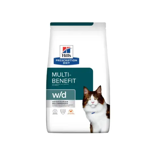 [HIVET-FE-WD-3.9KG] Hill's Prescripcion Alimento Seco w/d Multibenefit para Gato Adulto 3.9 kg