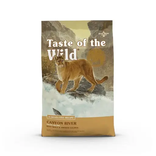 [TW-FE-AD-CR-2.28KG] Taste of the Wild Alimento Seco Canyon River para Gato Adulto Receta Trucha y Salmon Ahumado 2.28 kg