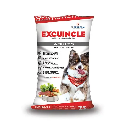 [EX-AD-25KG] Excuincle Alimento Seco para Perro Adulto Todas las Razas 25 kg