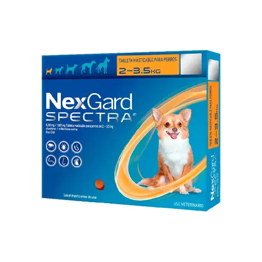 [NG-1TAB-2/3.5KG] Nexgard Tableta Desparasitante para Perro de 2 a 3.5 kg