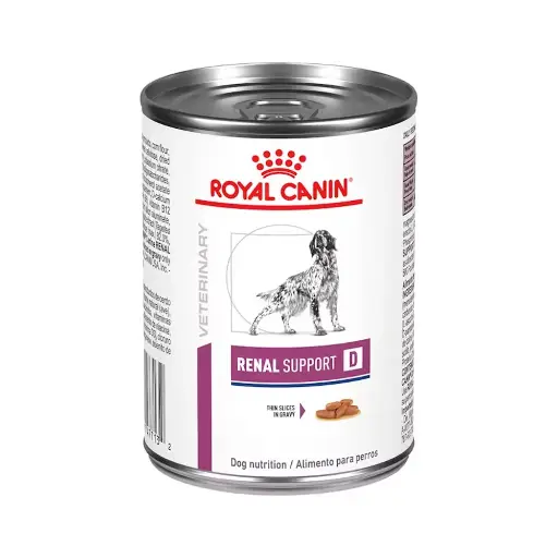 [RCVET-HM-RSD-370G] Royal Canin Prescripcion Alimento Humedo Renal Support D para Perro Adulto 370 g