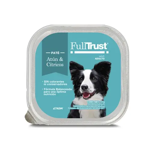[FT-HM-AD-AC-100G] FullTrust Alimento Humedo para Perro Adulto Receta Atun y Citricos 100 g